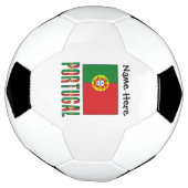 Portugal und Portugiesische Flagge mit Ihrem Namen Fußball (Gedreht)