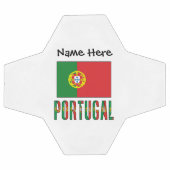 Portugal und Portugiesische Flagge mit Ihrem Namen Fußball (Flach)