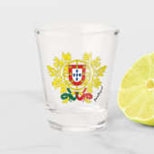 Portugal und Portugiesisches Wappen, Flagge/Party Schnapsglas (Vorderseite)