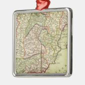 Portugal und Spanien Silbernes Ornament (Links)