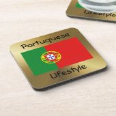 Portugal Untersetzer Flag+Text (Linke Seite)