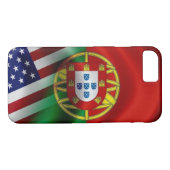 Portugal/USA Flagge Iphone Case-Mate iPhone Hülle (Rückseite (Horizontal))