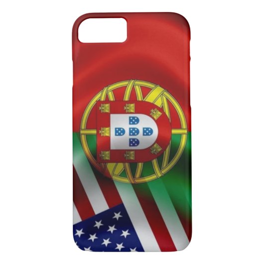Portugal/USA Flagge Iphone Case-Mate iPhone Hülle (Rückseite)