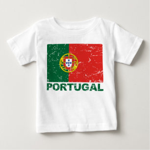 Portugal Vintage-Flagge Baby T-shirt