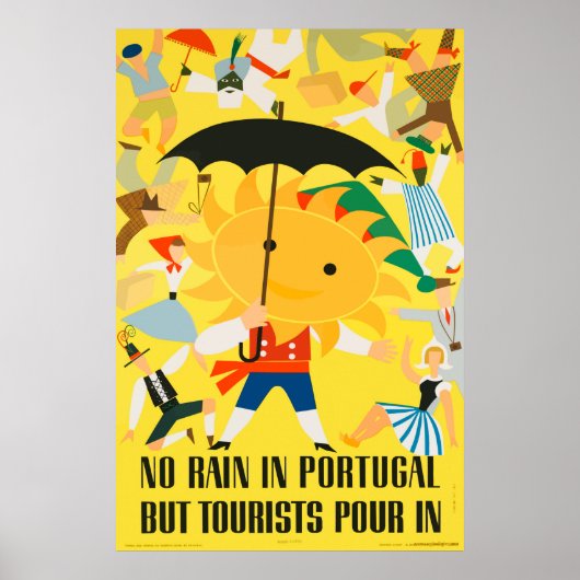 Portugal Vintage Travel Poster (Vorne)