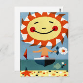 Portugal Vintage Travel Poster wiederhergestellt Postkarte (Vorne/Hinten)