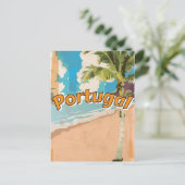 Portugal Vintages Urlaubspenster Postkarte (Stehend Vorderseite)