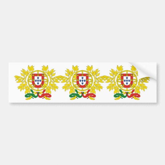 Portugal-Wappen Autoaufkleber (Vorne)