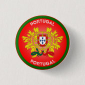 Portugal Wappen Kreisform  Button (Vorderseite)