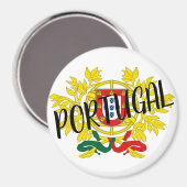 Portugal-Wappen Magnet (Vorderseite/Rückseite)