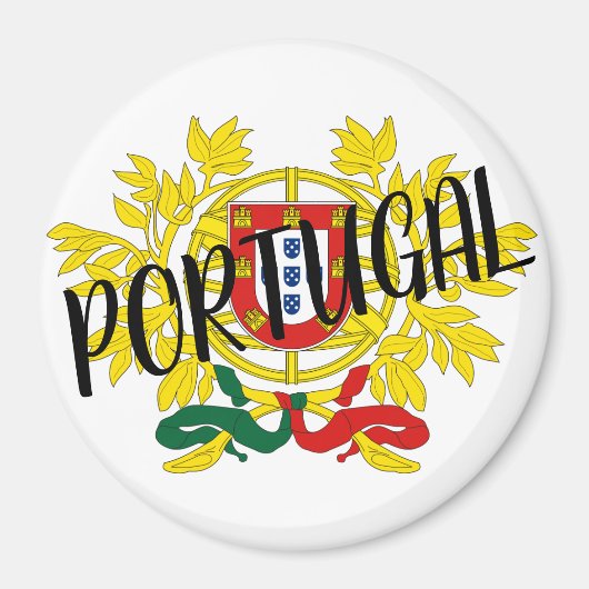 Portugal-Wappen Magnet (Vorne)