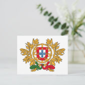 Portugal-Wappen Postkarte (Stehend Vorderseite)
