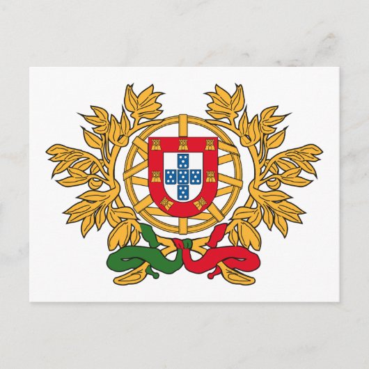 Portugal-Wappen Postkarte (Vorderseite)