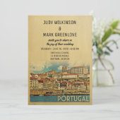 Portugal Wedding Invitation River Douro Einladung (Stehend Vorderseite)