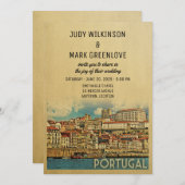 Portugal Wedding Invitation River Douro Einladung (Vorne/Hinten)