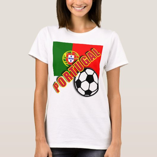 PORTUGAL-WeltFußballfan-T-Shirts T-Shirt (Vorderseite)