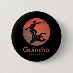 Portugal Windsurfen Surfen Surfer Praia Do Guin Button