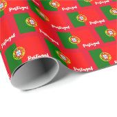 Portugal Wrapping Paper, Portugiesische Flagge pat Geschenkpapier (Rolleneckpunkt)