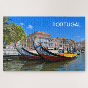 Portugal: Zwei Kanalboote, Aveiro Puzzle