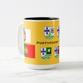 Portugalkolonialreich-Tasse Zweifarbige Tasse (Vorderseite Links)