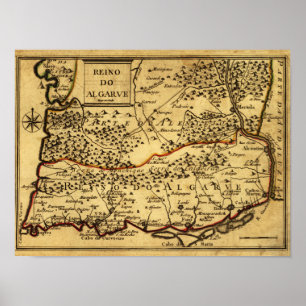 PortugalPanoramic MapPortugal Poster