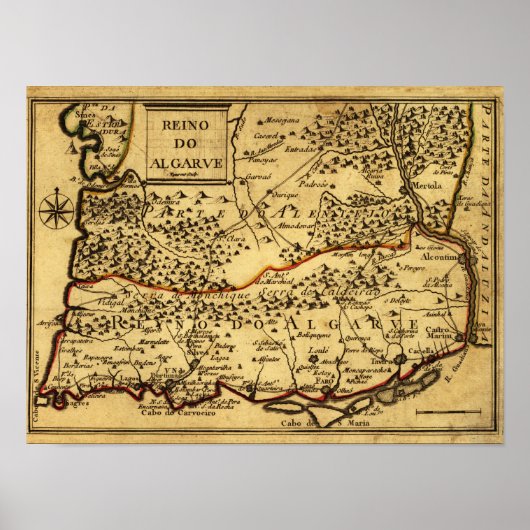 PortugalPanoramic MapPortugal Poster (Vorne)