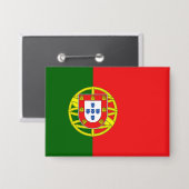 Portugese Flagge Button (Vorderseite/Rückseite)