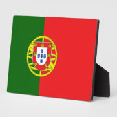 Portugese Flagge Fotoplatte (Seite)