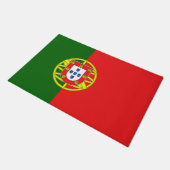 Portugese Flagge Fußmatte (Schrägansicht)
