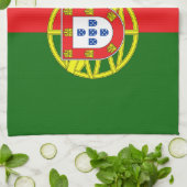 Portugese Flagge Geschirrtuch (Gefaltet)