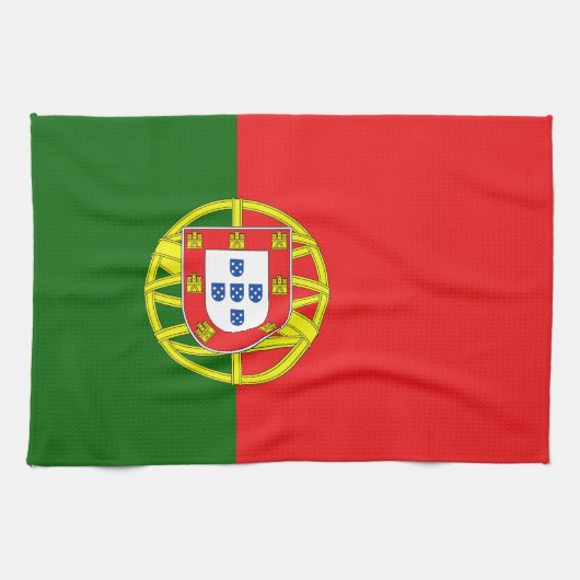Portugese Flagge Geschirrtuch (Horizontal)
