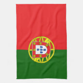 Portugese Flagge Geschirrtuch (Vertikal)