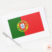 Portugese Flagge Rechteckiger Aufkleber (Umschlag)