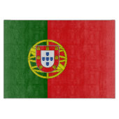 Portugese Flagge Schneidebrett (Vorderseite)