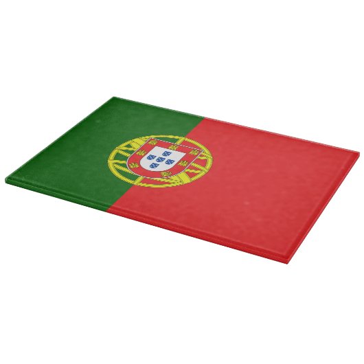 Portugese Flagge Schneidebrett (Ecke)