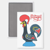 Portugese Rooster Magnet (Vorderseite/Rückseite)