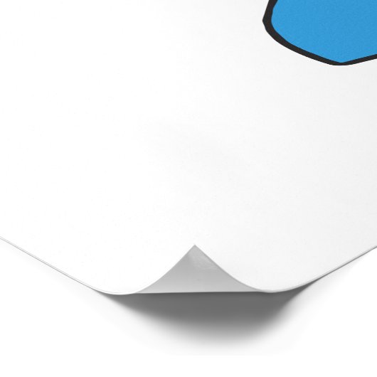 Portugese Rooster Poster (Ecke)