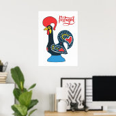 Portugese Rooster Poster (Heimbüro)