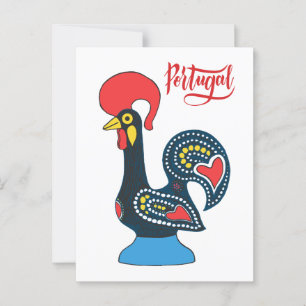 Portugese Rooster Postkarte