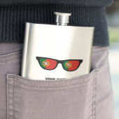 Portugese Shades benutzerdefinierte Flasche Flachmann (Beispiel)