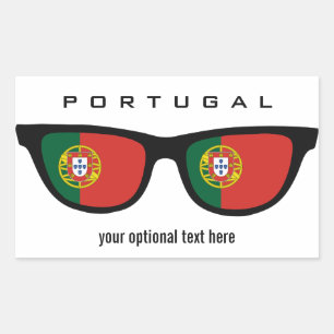 Portugese Shades Zollaufkleber Rechteckiger Aufkleber
