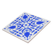 Portugese Themed Blue White Tile Muster Fliese (Seite)