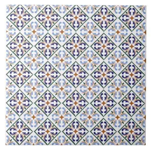 Portugese Tiles Pattern Fliese (Vorderseite)