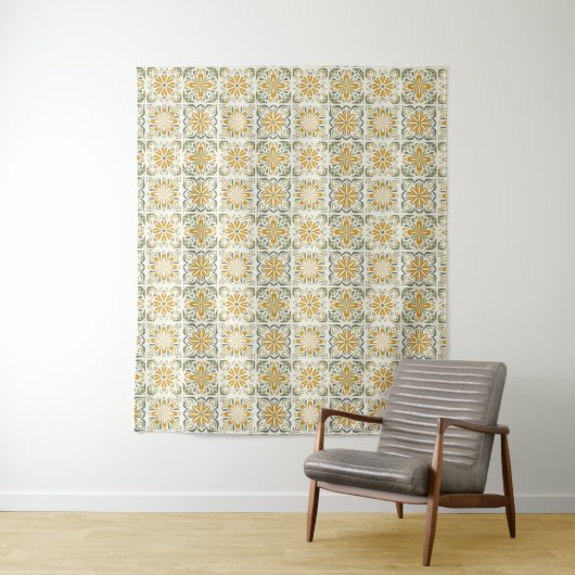Portugese Tiles Pattern Wandteppich (Beispiel)