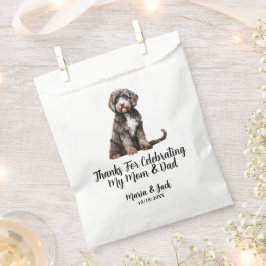 Portugese Wasserhunde Vollfarben Pet Hochzeit Geschenktütchen