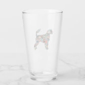 Portugese Water Dog Geo Kariert Glas (Rückseite)