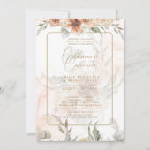 Portugeuse | Casamento Boho Capim dos Pampas Einladung (Vorderseite)