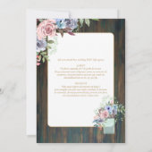 Portugeuse | Casamento Flores Folclóricas Rústica Einladung (Rückseite)