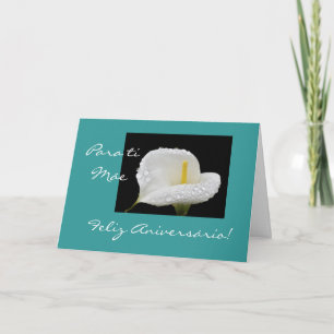 Portugiese: Aniversario DA mãe/der Geburtstag Mama Karte