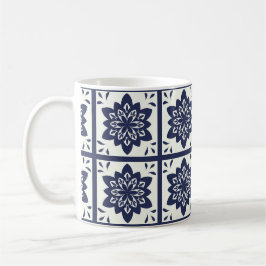 Portugiese Azulejos deckt Muster-Tasse mit Ziegeln Kaffeetasse